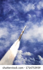 Beautiful rocket launch.The elements of this image furnished by NASA.