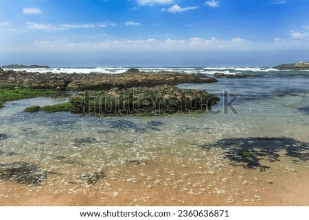Beautiful rocky beach from the north of Portugal