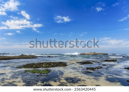 Beautiful rocky beach from the north of Portugal