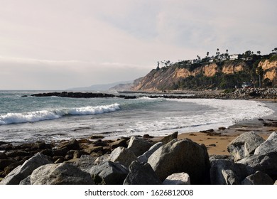 Beautiful Rocky Coastline At White Point Beach Near San Pedro California Resort