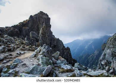 A beautiful rocky mountain landscape in High Tatry, Slovakia - Shutterstock ID 535943485