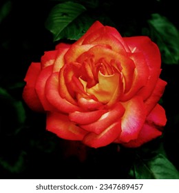 beautiful rose fllower ina background fllower garden.colour It's red. Natural rose Red  fllower hoppy.