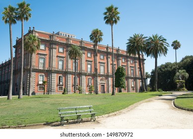 Beautiful Royal Palace That Houses The National Museum In Naples, Italy