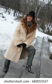 Beautiful Russian Fur Coat Hat Stock Photo 683015557 | Shutterstock