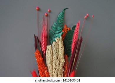 Beautiful Rustic Dried Flower Bouqet For Your Home Decoration Or Gift