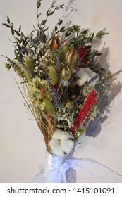 Beautiful Rustic Dried Flower Bouqet For Your Home Decoration Or Gift