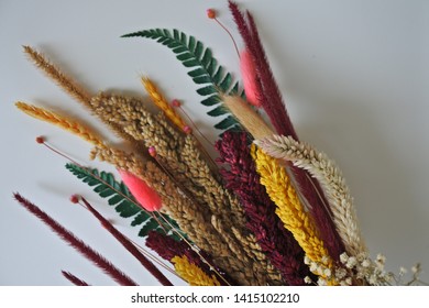 Beautiful Rustic Dried Flower Bouqet For Your Home Decoration Or Gift