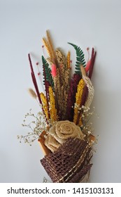 Beautiful Rustic Dried Flower Bouqet For Your Home Decoration Or Gift