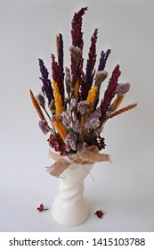 Beautiful Rustic Dried Flower Bouqet For Your Home Decoration Or Gift