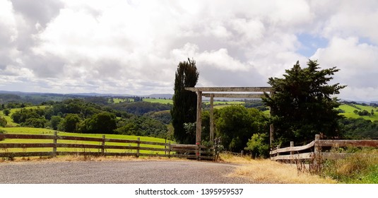 A Beautiful Rustic Entrance Of Rural Farm, NSW Australia