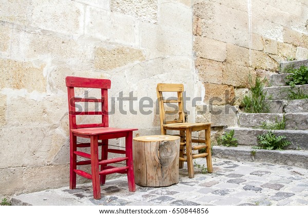 Beautiful Rustic Rooftop Terrace Restaurant Turkey Stock Photo Edit Now 650844856