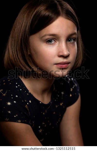Beautiful Sad Teen Girl Closeup Portrait Stock Photo Edit Now