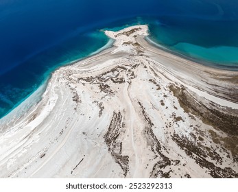 Beautiful Salda Lake with White Sandy Shores Seen from Above. Aerial Drone Photo - Powered by Shutterstock