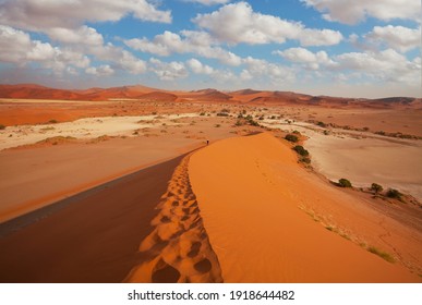 Beautiful Sand Dunes In The Namib Desert, Namibia