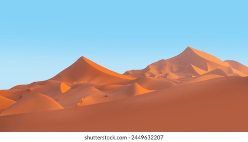 Beautiful sand dunes in the Sahara desert with amazing cloudy sky - Sahara, Morocco - Powered by Shutterstock