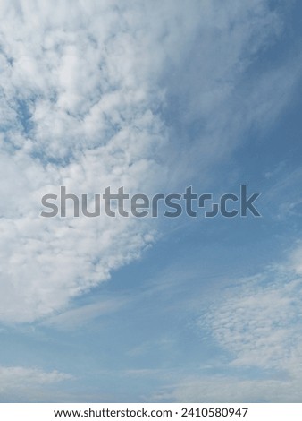 The beautiful scenary of blue sky eleith the clouds