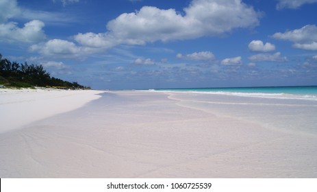 Beautiful Scene Of The Pink Sand Beach In Harbour Island, Bahamas