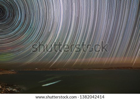 Similar – Image, Stock Photo Surfing with the Stars