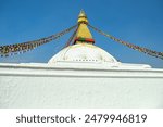 Beautiful scenery of Boudhanath in Kathmandu, the capital of Nepal