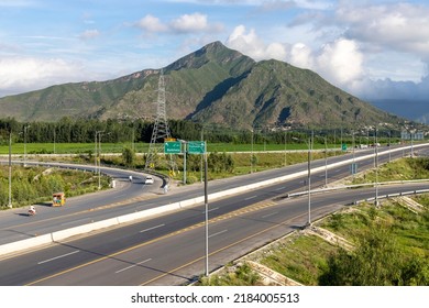 Beautiful scenery of the Nation highway near the entry point of Swat expressway, Pakistan