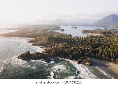 The beautiful scenery of a Pacific Rim National Park Reserve in Bamfield, Canada