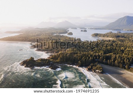 The beautiful scenery of a Pacific Rim National Park Reserve in Bamfield, Canada