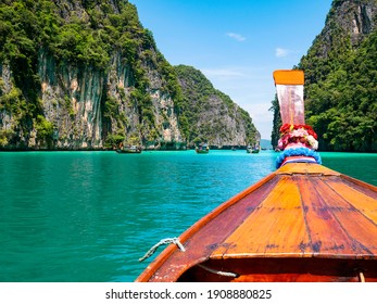 The Beautiful Scenery Of Phi Lae Bay, Phi Phi Islands, Krabi, Thailand