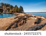 Beautiful scenery of Puget Sound in early Spring.