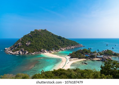 Beautiful scenery from view point of Nangyuan Island, Thailand