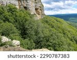 Beautiful scenic landscape of the Caucasus Mountains - Eagle Rocks mountain shelf - Lenin Mountain, Mezmai, Russia