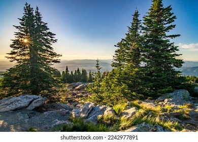 Beautiful scenic nature views at spokane mountain in washington state  - Shutterstock ID 2242977891