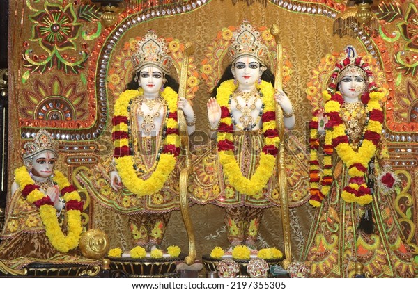 Beautiful Sculptures Jai Sita Ram Laxman Stock Photo 2197355305 ...