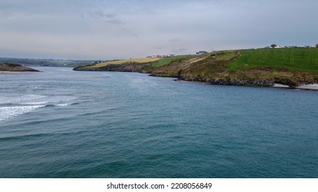 Beautiful Sea. Clonakilty Bay, The Southern Coast Of Ireland. Seaside Landscape On A Cloudy Day. Nature Of Northern Europe.