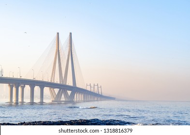 Beautiful Sea Link Bridge Of Mumbai