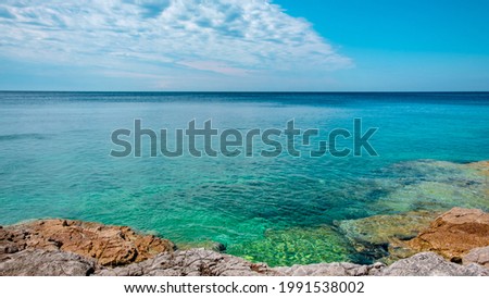 The beautiful sea of Premantura, Croatia
