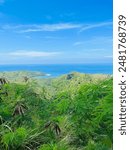 Beautiful sea and sky from Cetti bay overlook in Guam