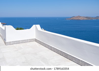 Beautiful Sea View From White Terrace Balcony Of House Or Hotel