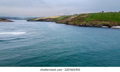 Beautiful Sea Water. Clonakilty Bay, The Southern Coast Of Ireland. Seaside Landscape On A Cloudy Day. Nature Of Northern Europe.