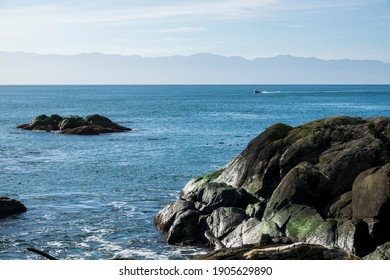 A Beautiful Seascape In Sooke, Vancouver Island, Canada