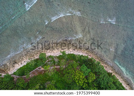 Similar – Luftaufnahme des Meeres und der Berge von Koh Samet