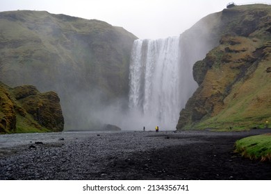 Beautiful Seljalandsfoss Waterfall in Iceland in Summer