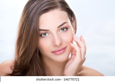 Beautiful Sensual Woman Face