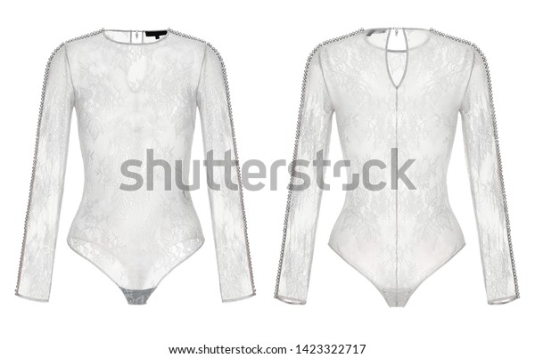 Beautiful Set Womens Underwear Gray Lace Stock Photo Edit Now