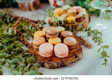 beautiful setting to present delicate and exquisite French pastries, such as macarons.