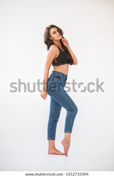 jeans underwear girl