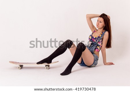 Sexy girl in sneakers something Sexy girl in sneakers