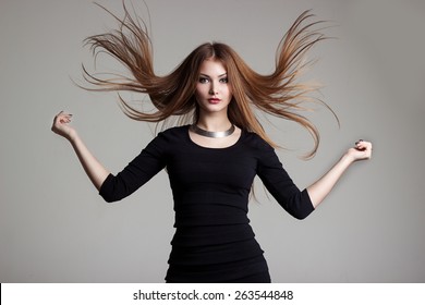 Imágenes, fotos de stock y vectores sobre Hair Flip | Shutterstock