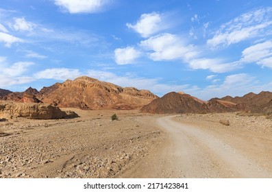 Beautiful Shkhoret Canyon in Arava Desert Israel