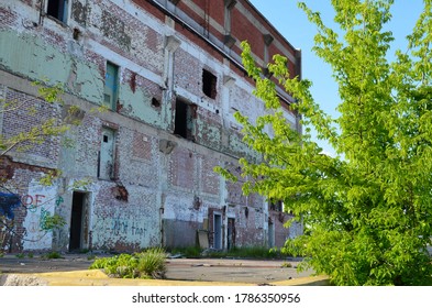 Beautiful shot of the abandoned Lyman Mill in South Carolina