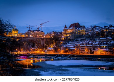 A Beautiful Shot Of The Buildings Of Bern In Switzerland In Winter